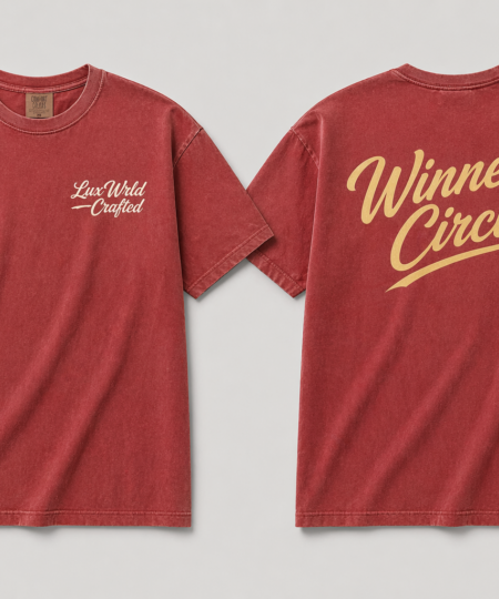 LuxWRLD Winner Circle Vintage Red Tee