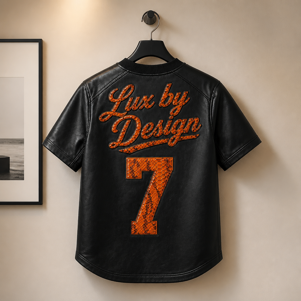 LUXWRLD Lux By Design Leather Jersey & Shorts Set