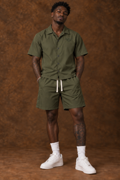 Olive Utility Short Set
