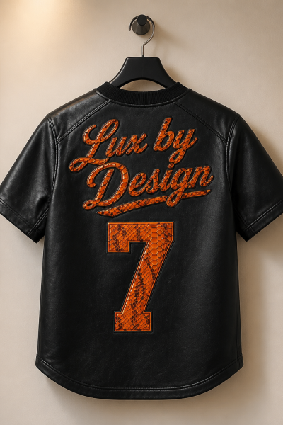 LUXWRLD Lux By Design Leather Jersey & Shorts Set